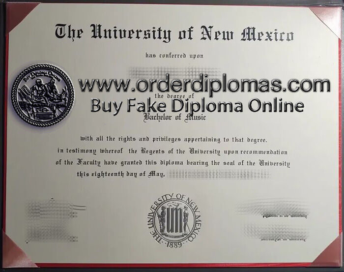 buy fake University of New Mexico diploma
