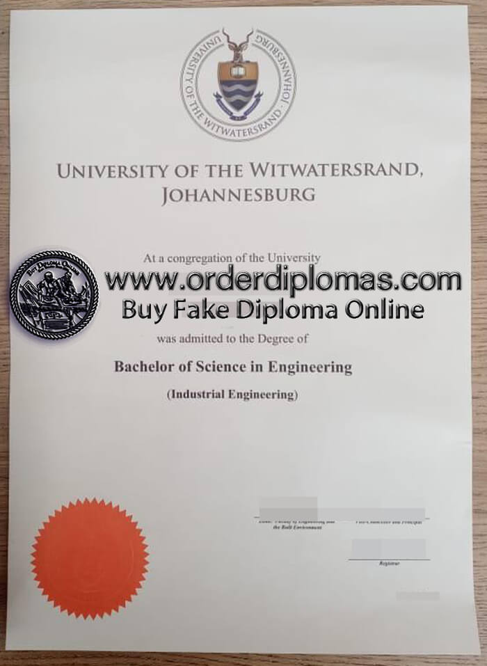 buy fake University of the Witwatersrand Johannesburg diploma
