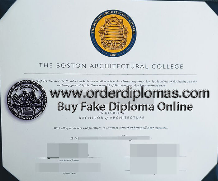 buy fake boston architectural college diploma