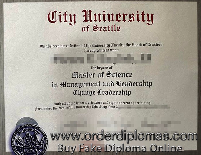 buy fake city university of seattle diploma