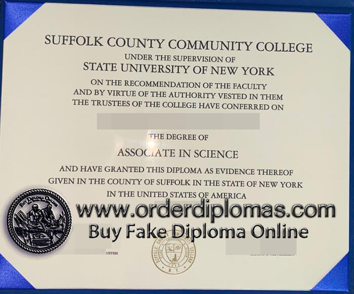 buy fake suffolk county community college diploma