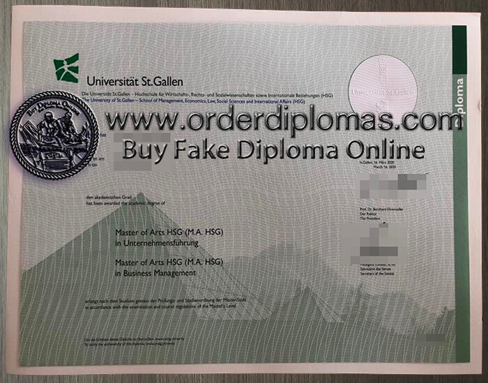 buy fake universitat st. gallen diploma