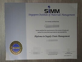 Buy fake Singapore Institute of Materials Management diploma