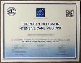 Buy European Society of Intensive Care Medicine certificate.