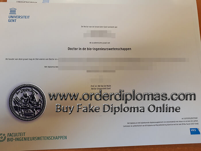 buy fake Ghent University diploma