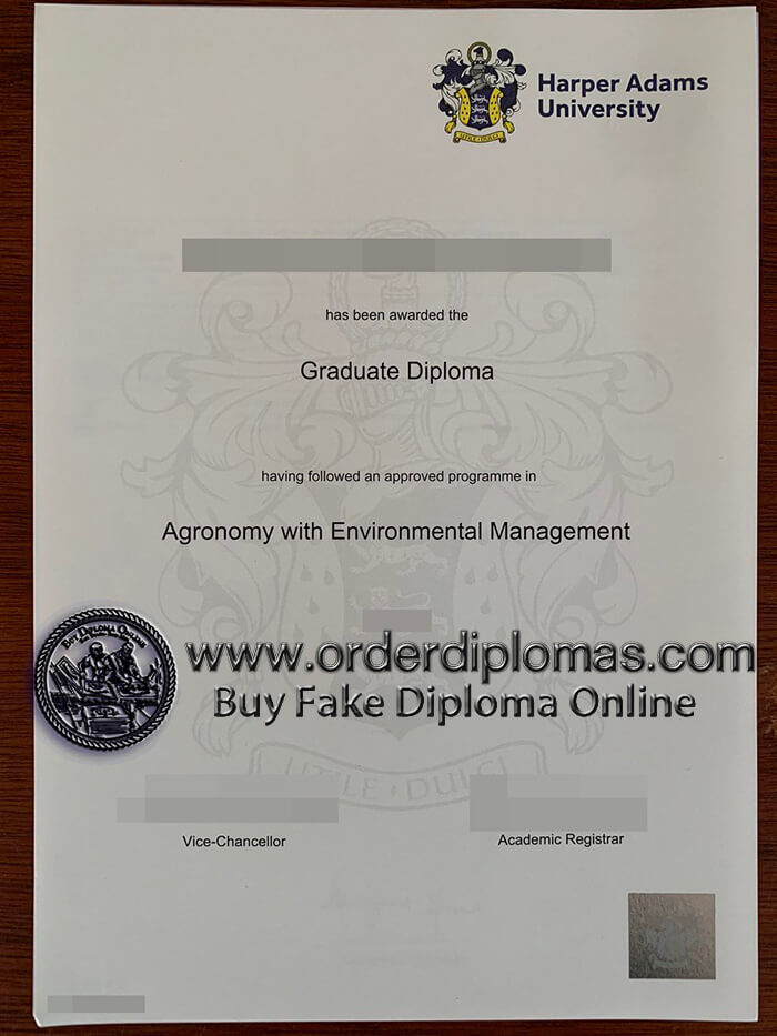 buy fake Harper Adams University diploma