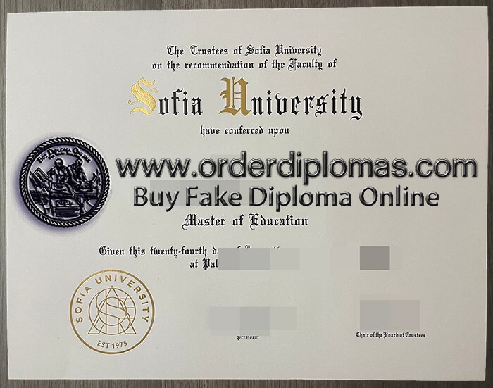 buy fake Sofia University diploma