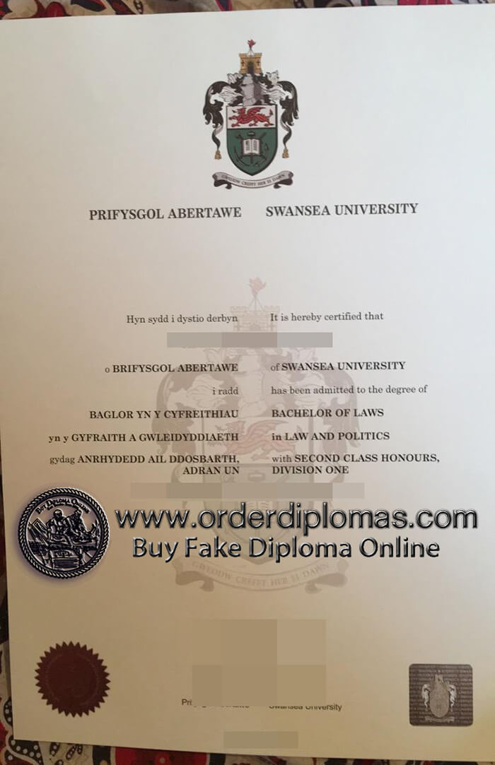 buy fake Swansea University diploma