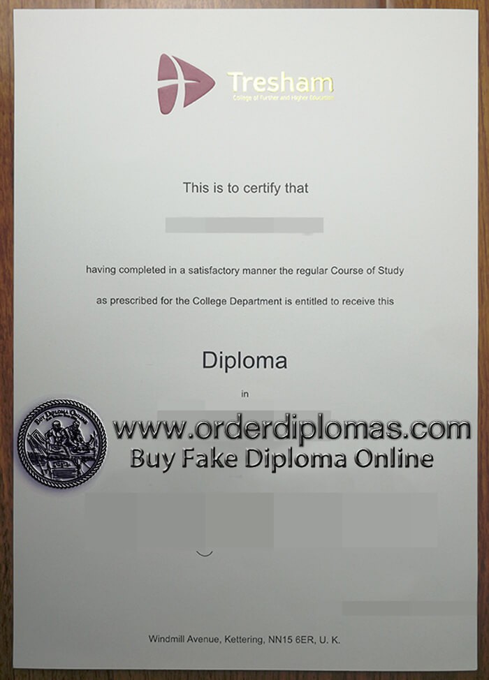 buy fake Tresham-College diploma