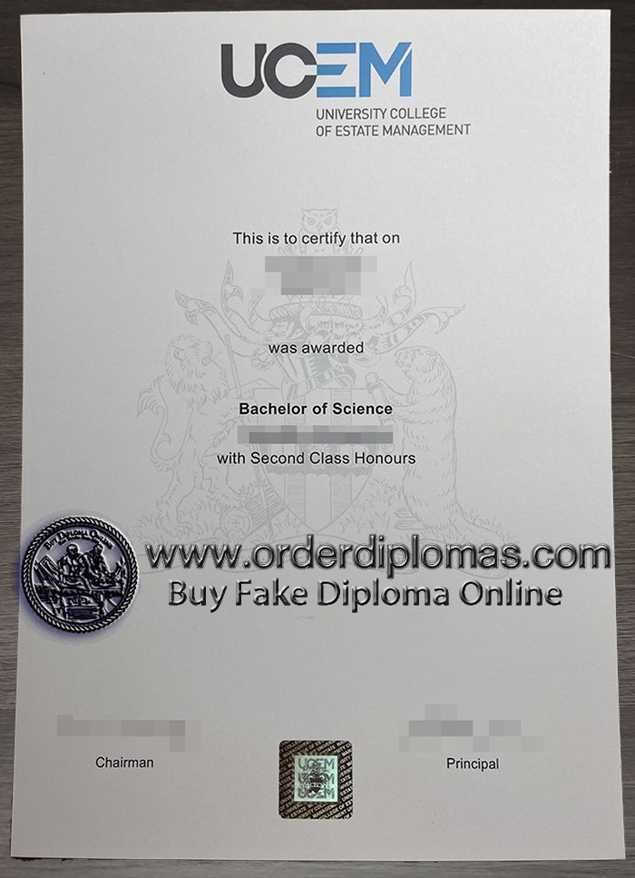 buy fake University College of Estate Management diploma