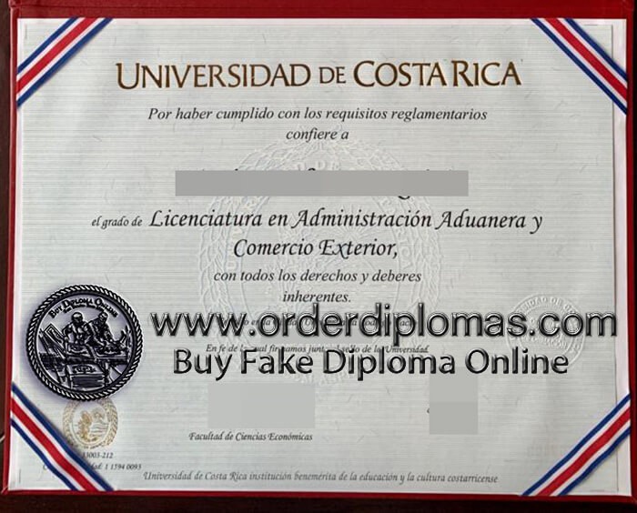 buy fake Universidad de Costa Rica diploma