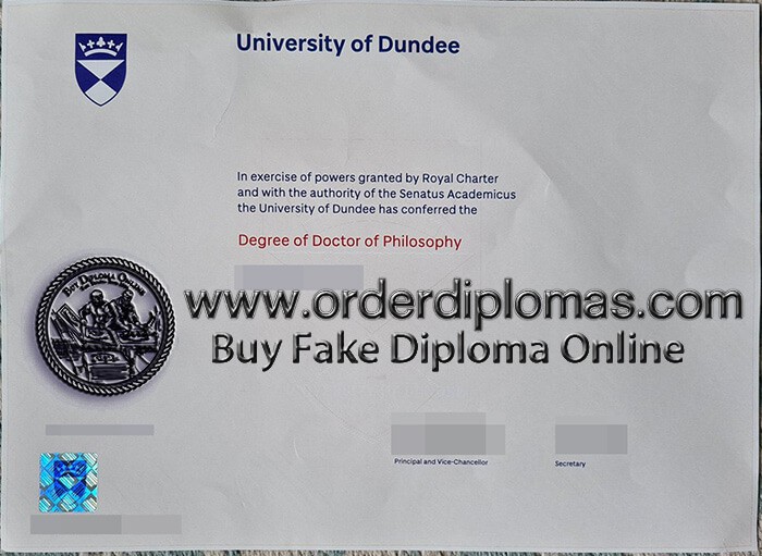 buy fake University of Dundee diploma