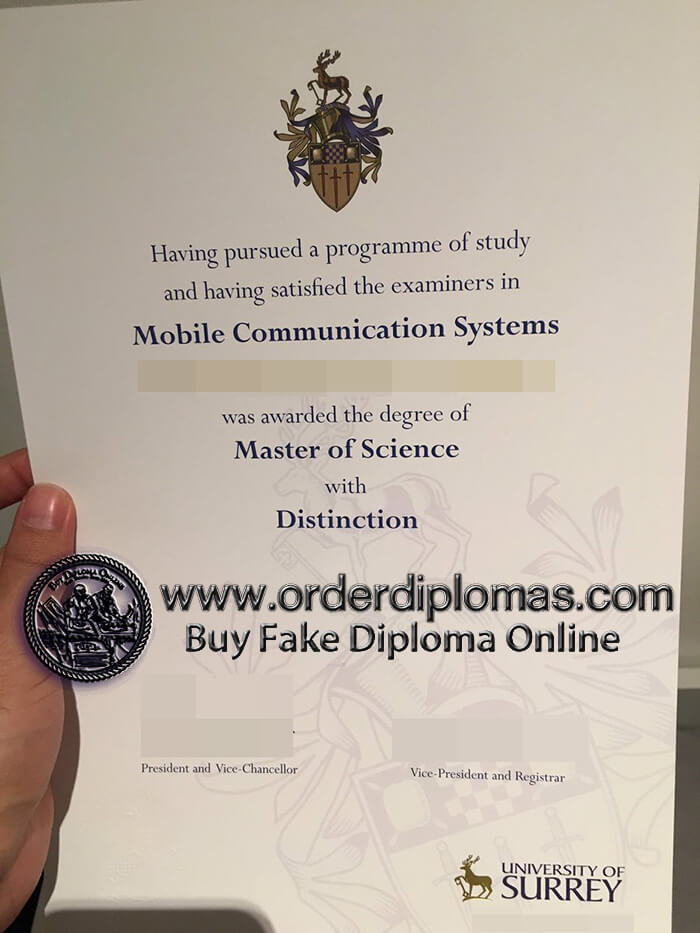 buy fake University of Surrey diploma