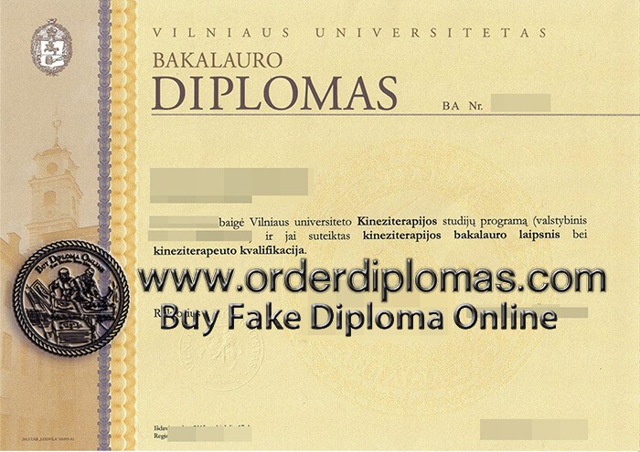 buy fake Vilnius University diploma