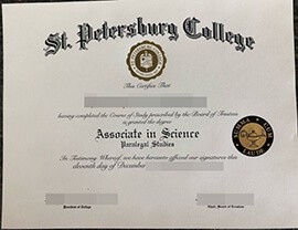 How to Create fake St. Petersburg College diploma?
