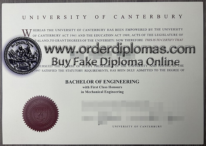 buy fake university of canterbury diploma