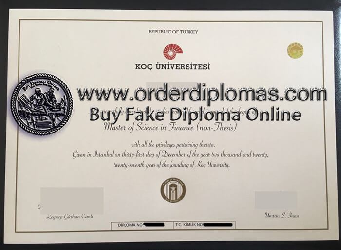 buy fake Koç University diploma