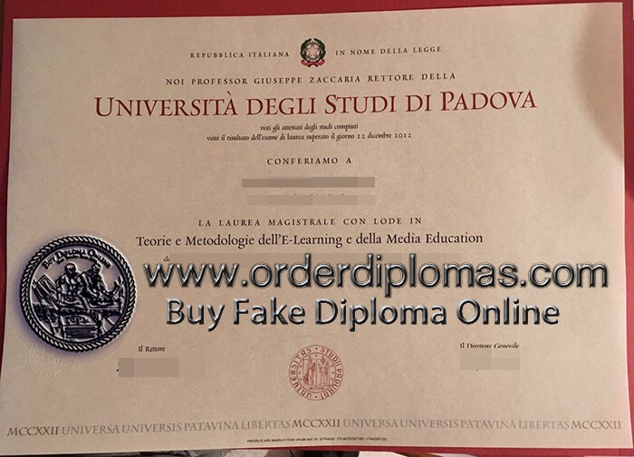 buy fake Università di Padova diploma