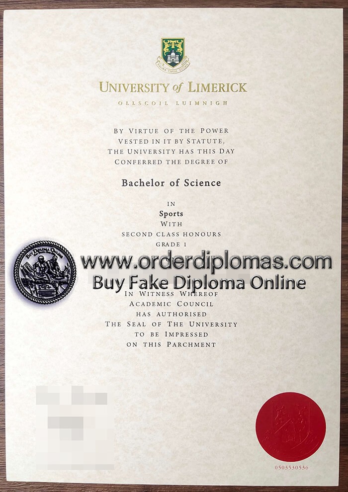buy fake University of Limerick diploma