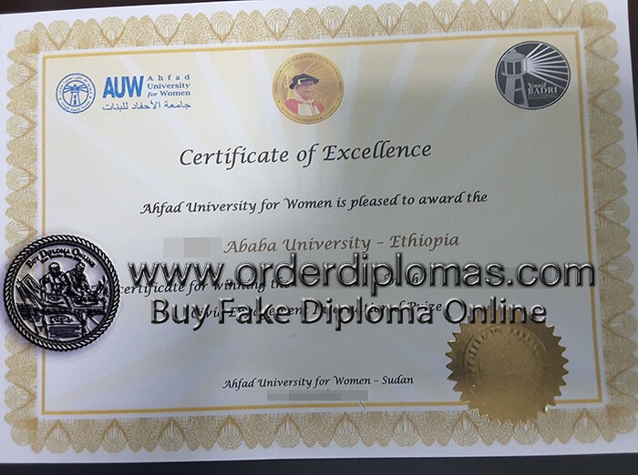 buy fake ahfad university for women diploma