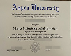 How much does it cost to buy an aspen university diploma?