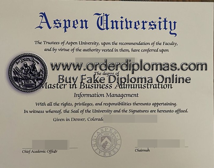 buy fake aspen university diploma