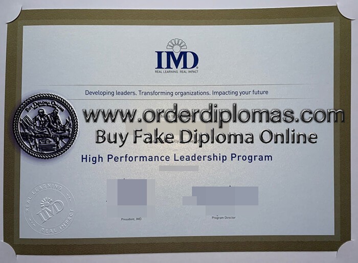 buy international institute for management development diploma