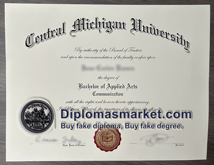 Buy Central Michigan University diploma, buy CMU fake degree online.