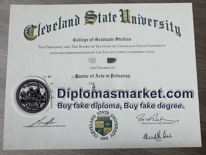 Buy Cleveland State University diploma, buy Cleveland State University degree, buy CSU fake diploma.