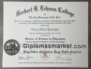 Buy Lehman College fake diploma online, where to buy fake diploma? buy fake degree.