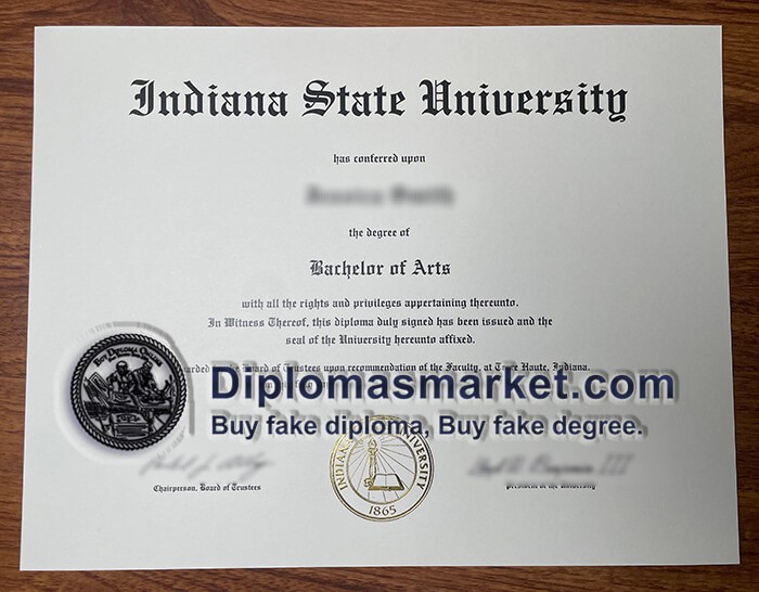 Buy Indiana State University diploma, buy ISU fake diploma online.