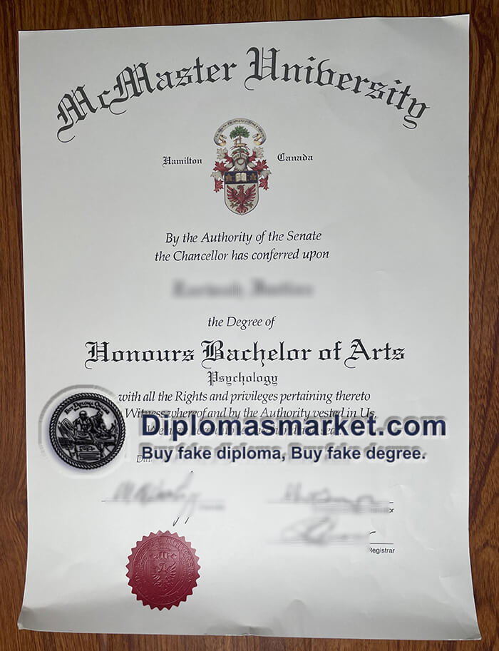 Buy McMaster University diploma, buy McMaster University degree, buy fake diploma online.