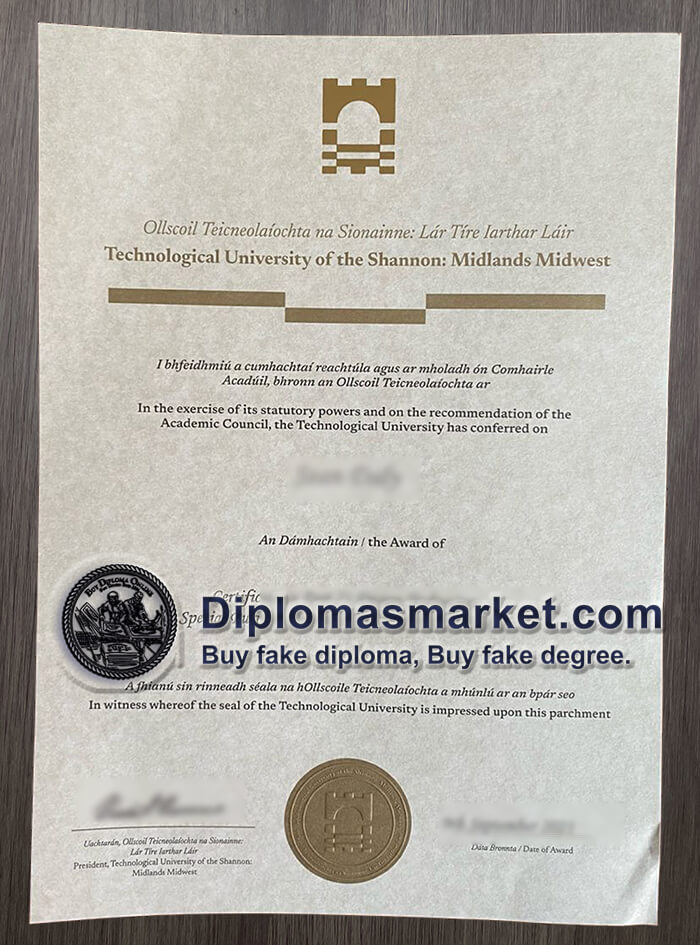 Buy a Technological University of the Shannon diploma, buy TUS degree,