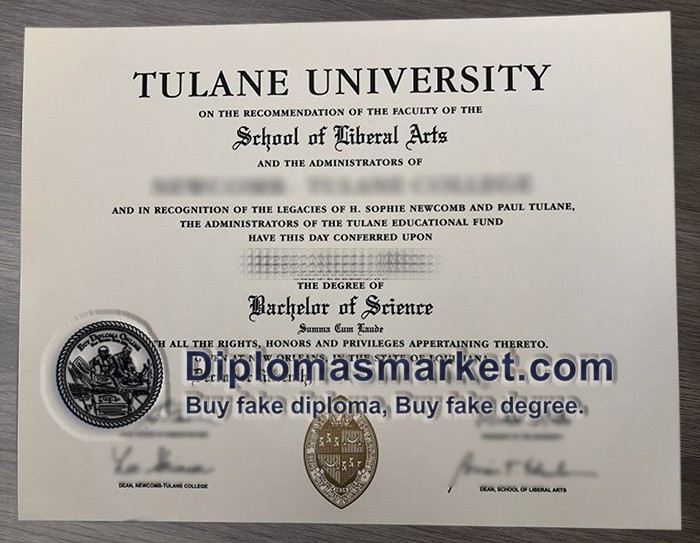 Buy Tulane University diploma, buy Tulane University degree, order Tulane University certificate.