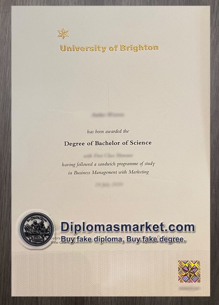 Buy University of Brighton diploma, buy University of Brighton degree, buy fake diploma online.