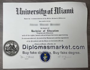 Where to buy University of Miami fake diploma? buy University of Miami degree online.