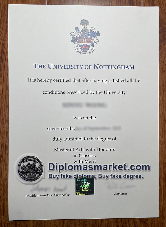 Buy University of Nottingham diploma, buy University of Nottingham degree online.