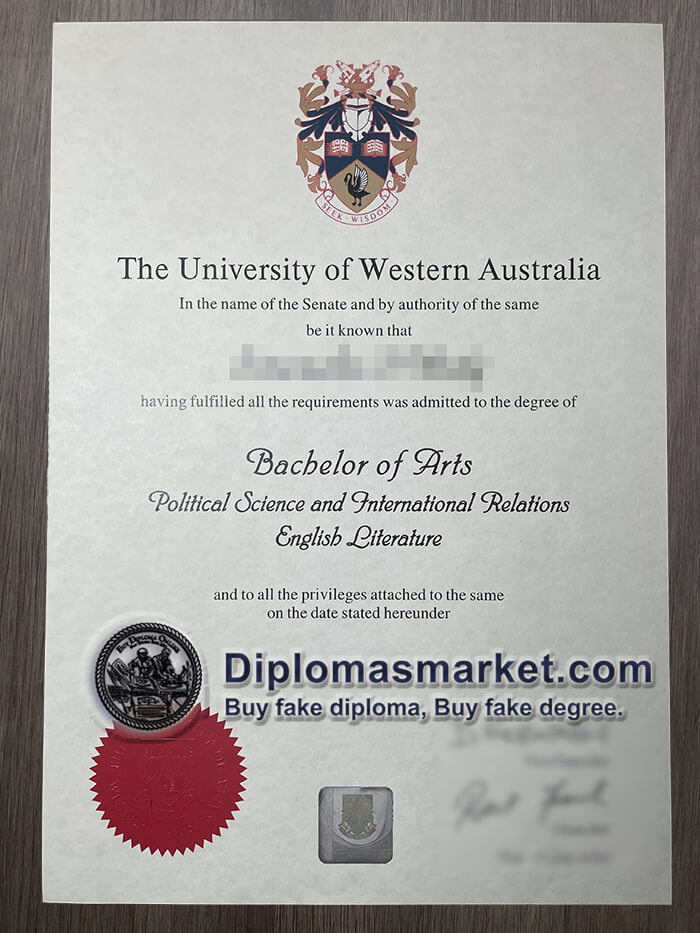 Buy University of Western Australia fake certificate, buy UWA fake degree online.