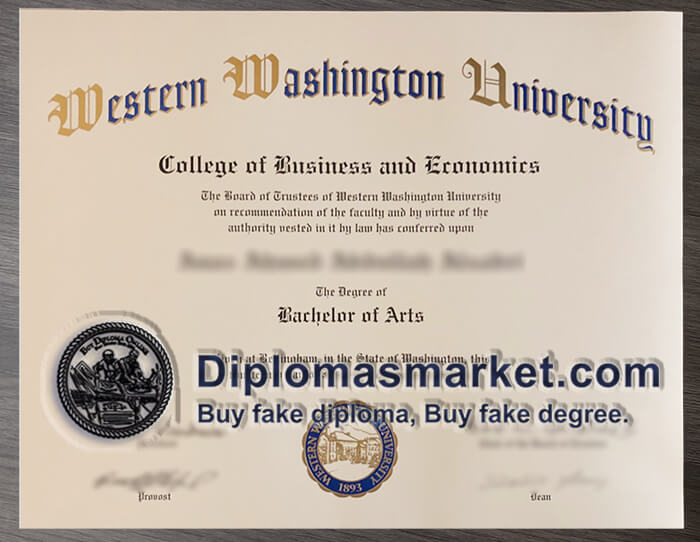 Order Western Washington University diploma, buy WWU fake degree.