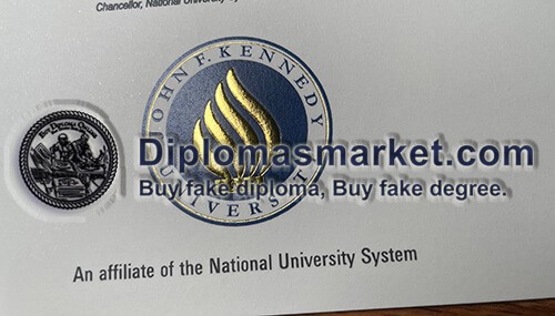 Buy John F Kennedy University diploma, buy JFKU fake diploma, buy JFKU fake degree online.