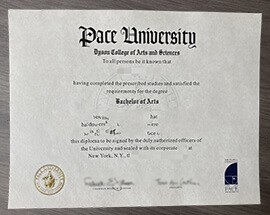 We Provide Pace University Fake Diploma Certificates.