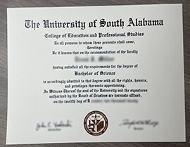 I want to buy a Realistic University of South Alabama diploma in 2022