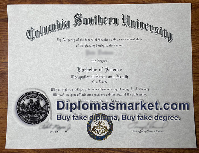 Buy Columbia Southern University diploma, buy CSU fake degree.