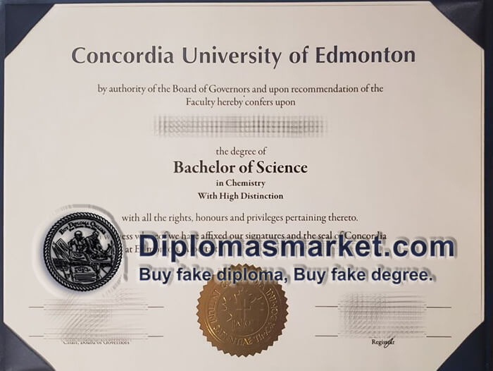 Buy Concordia University of Edmonton fake diploma, buy CUE degree online.
