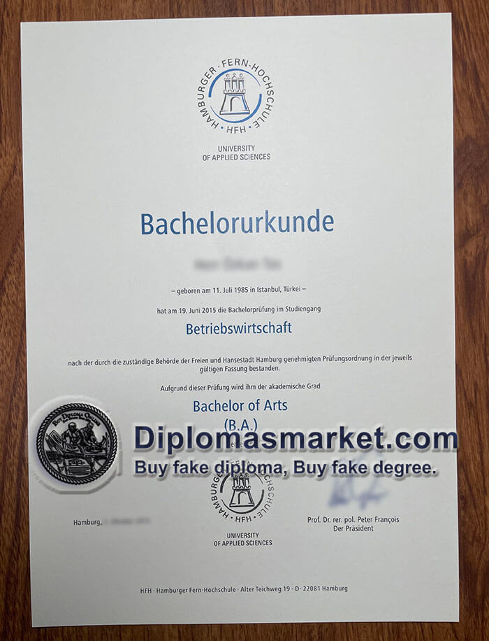 Buy HFH certificate, buy HFH fake diploma, buy fake degree in Germany.