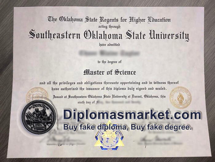 Buy Southeastern Oklahoma State University diploma, buy SOSU fake degree.