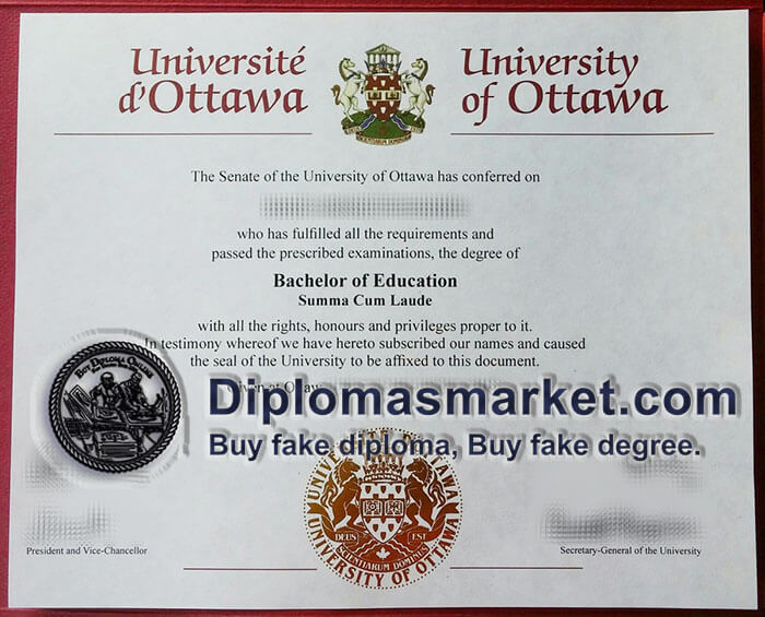 Where to buy University of Ottawa fake diploma? buy fake degree online.