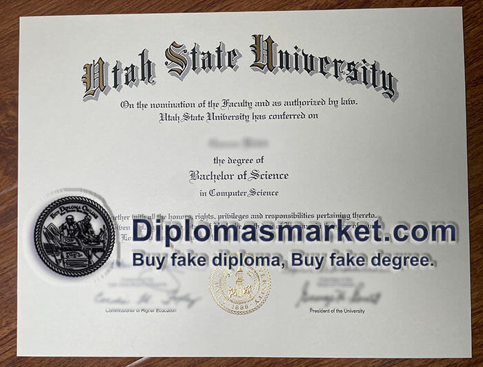 Buy Utah State University diploma, buy Utah State University degree, buy USU fake diploma.