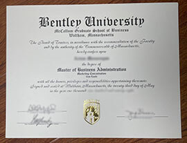 Online Purchase of Fake Diploma from Bentley University.