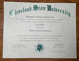 How to Buy Cleveland State University Fake Diploma?
